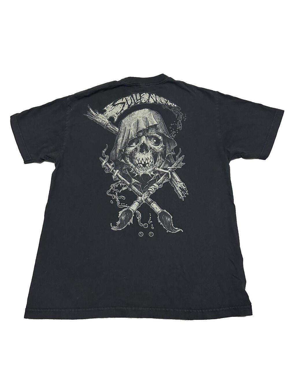 Sullen Art Collective Shirt Men Large Made USA Tattoo Graphic Tee Black Skulls